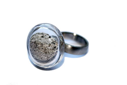 Holle ring top met as